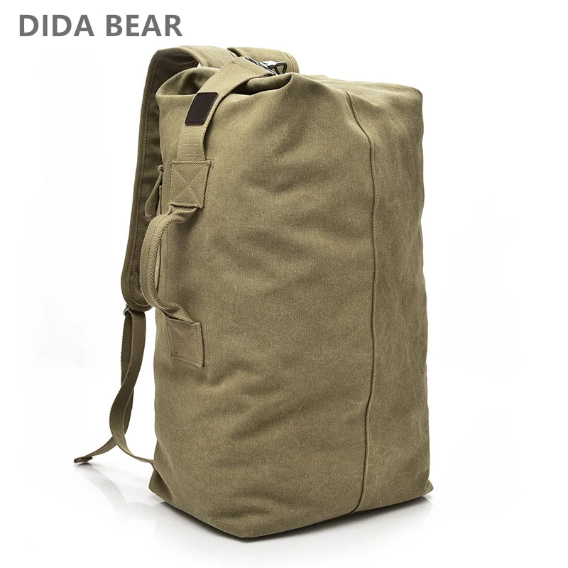 Mountaineering Canvas Bucket Shoulder Bags