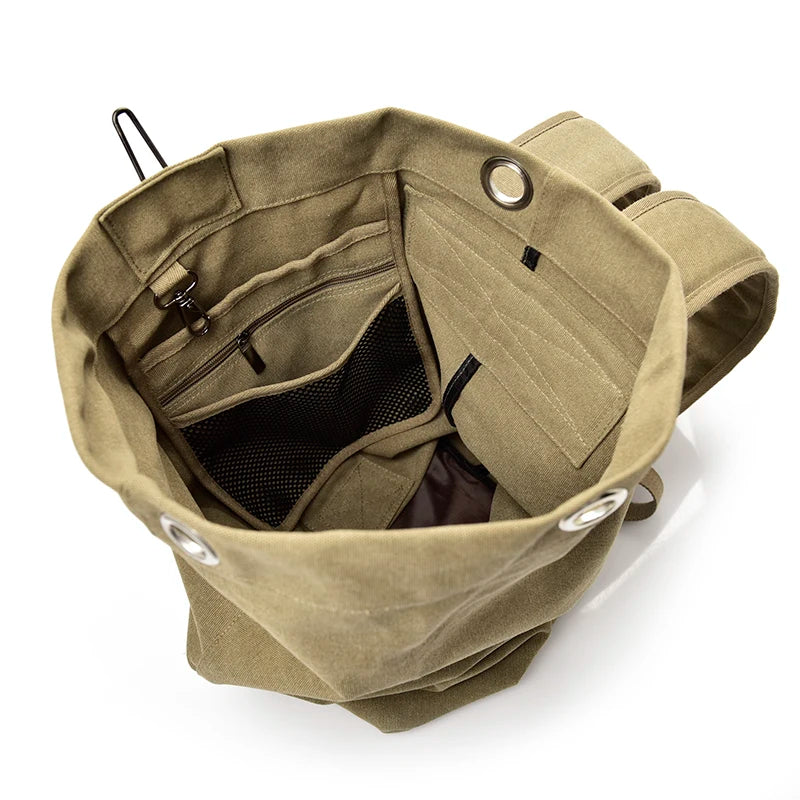 Mountaineering Canvas Bucket Shoulder Bags