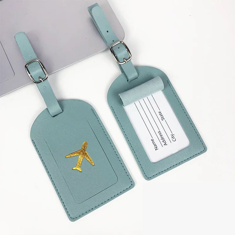 Portable  PU Leather Luggage Tag