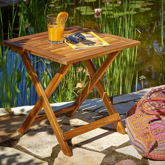 Outdoor Folding Side Table 18x18“ for Patio