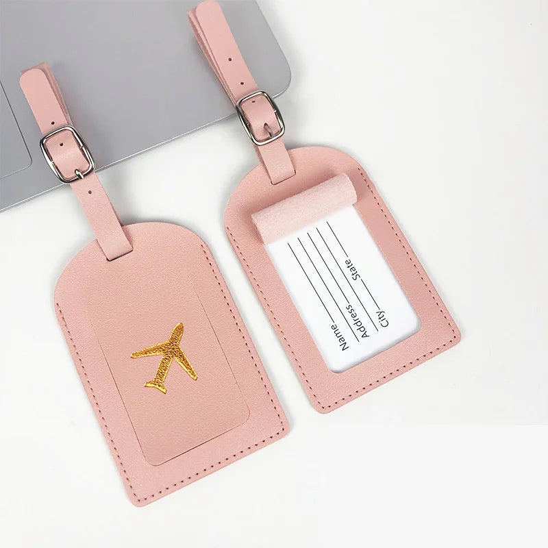 Portable  PU Leather Luggage Tag