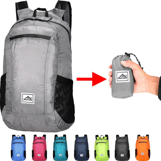 18L Portable Foldable Backpack - Ultralight Hiking & Travel Daypack