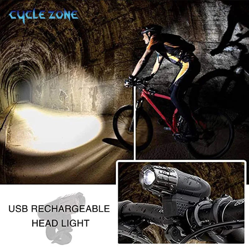 Rechargeable Bicycle Front Lamp Light