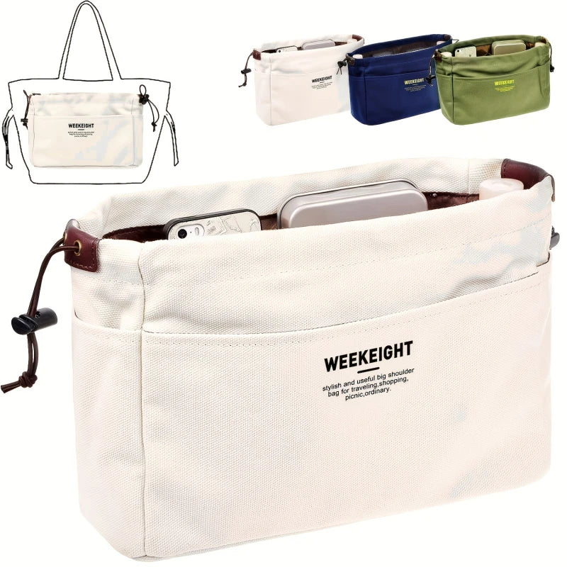 Canvas Purse Organizer Bag