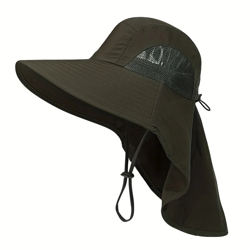 Breathable Adjustable Men'S Wide-Brimmed Sun Hat