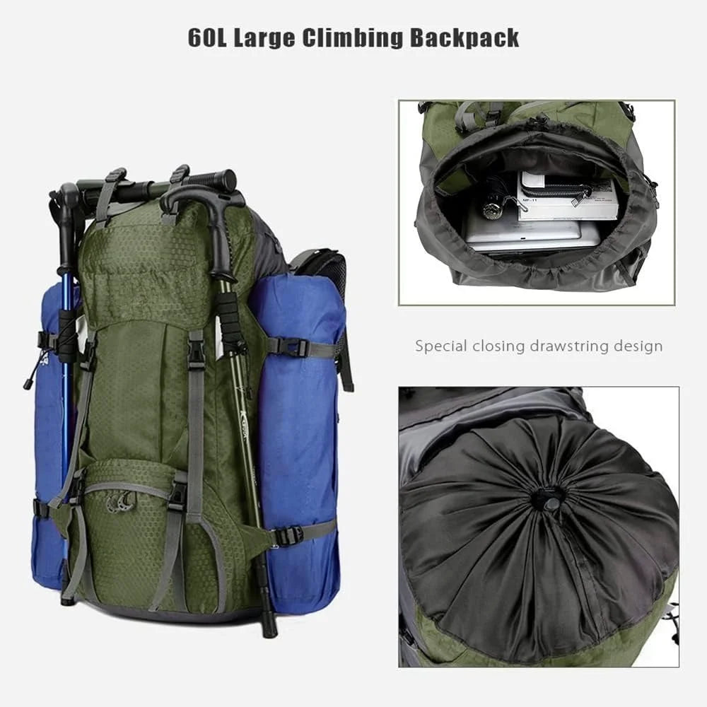 Waterproof Hiking Backpack with Rain Cover