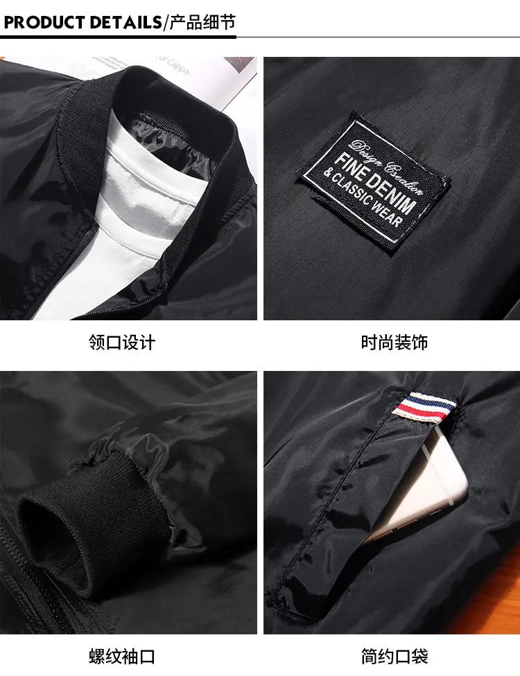 Lightweight Windbreaker Spring Autumn Jacket