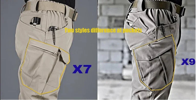 Spring Autumn Tactical Cargo Elastic Pants