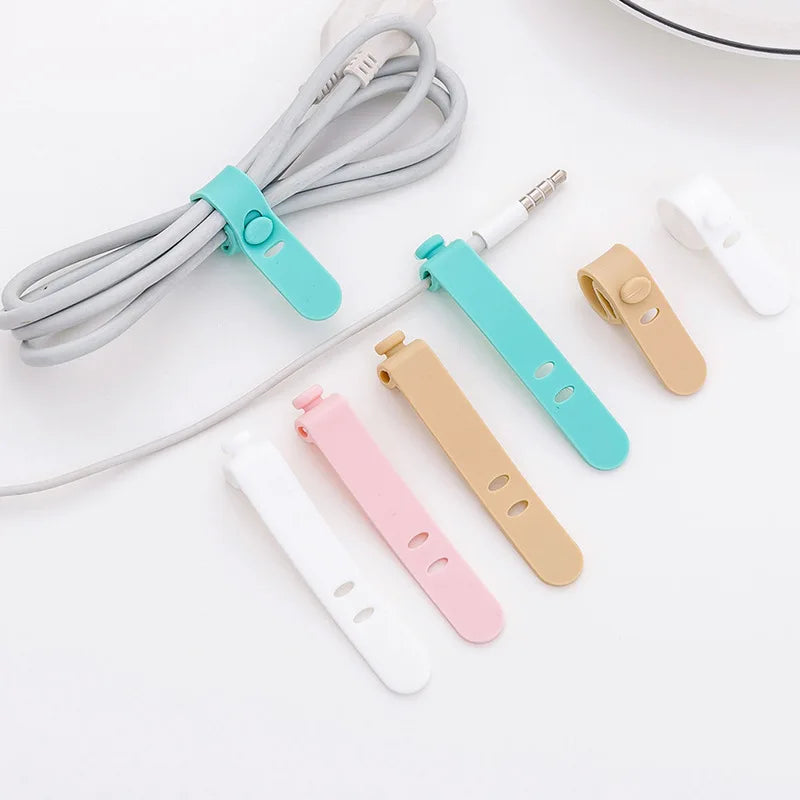 Silica Gel Cable Winder Earphone Protector