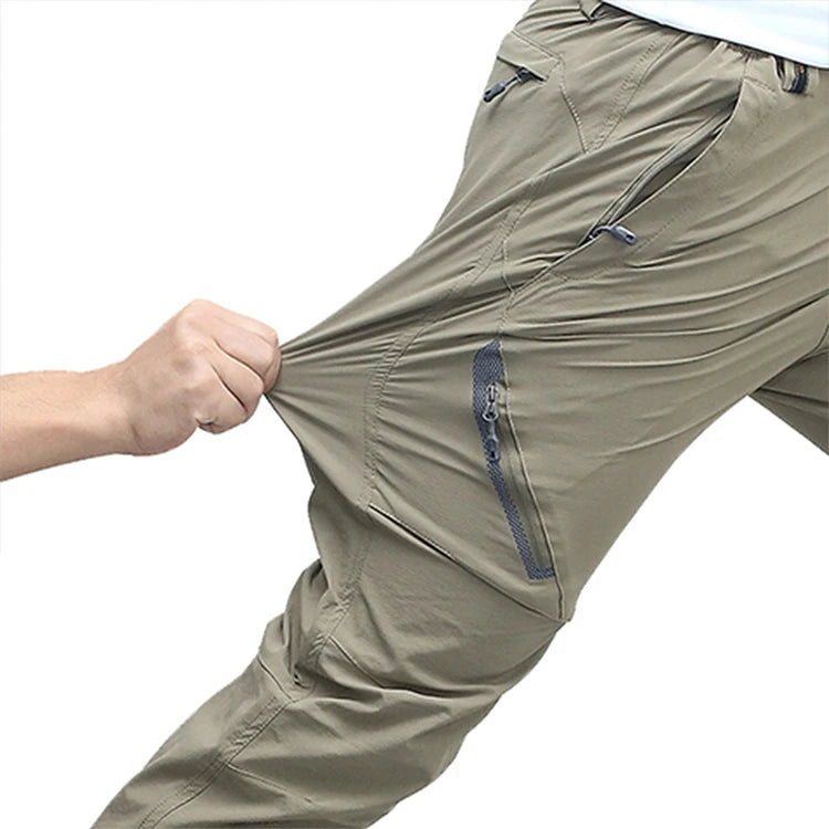 Four sided elastic quick drying pants