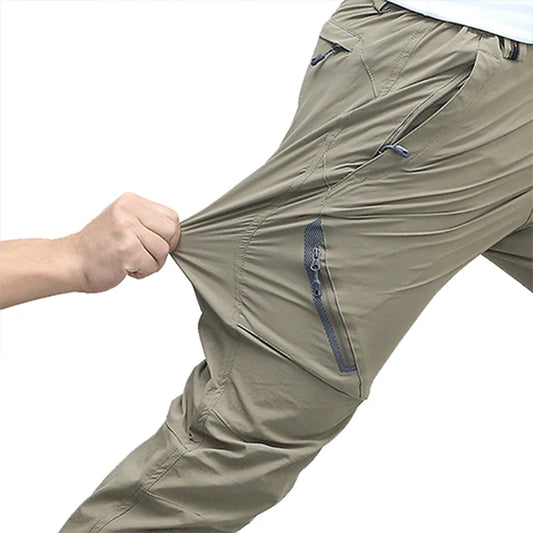 Four sided elastic quick drying pants