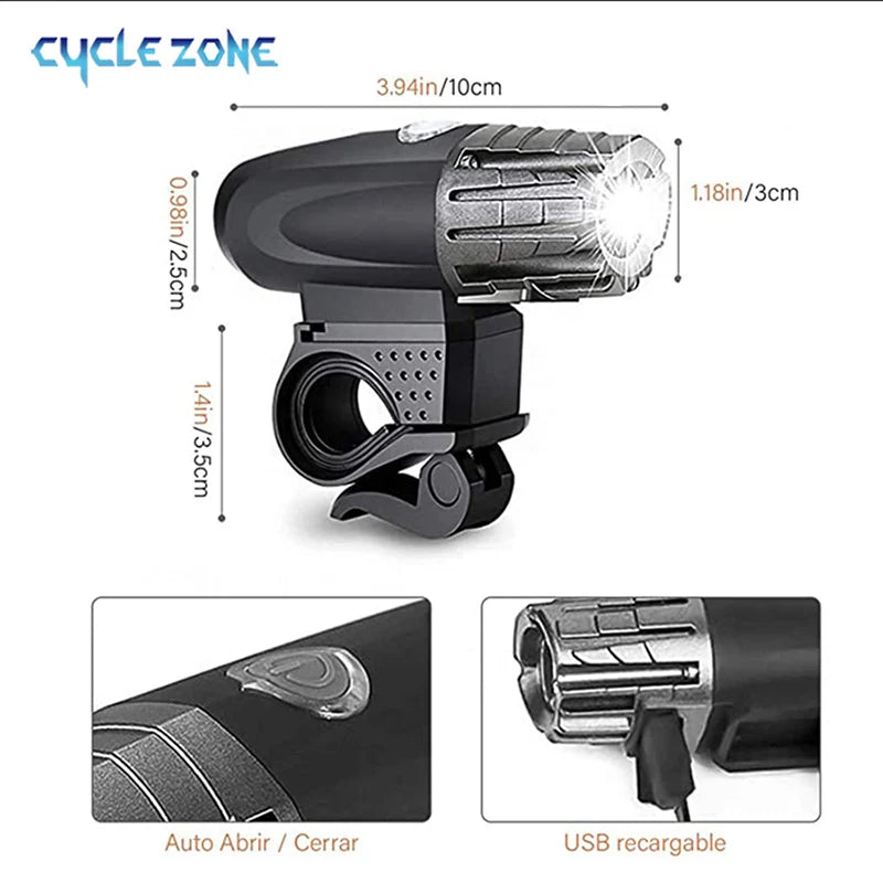 Rechargeable Bicycle Front Lamp Light