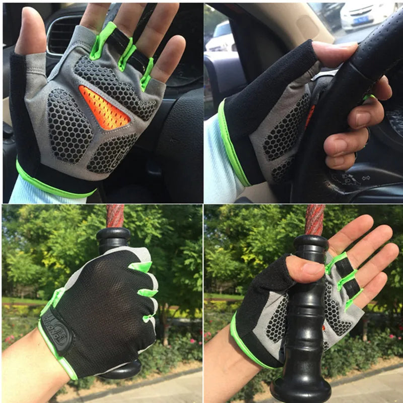 Breathable Anti-slip Half Finger Gloves