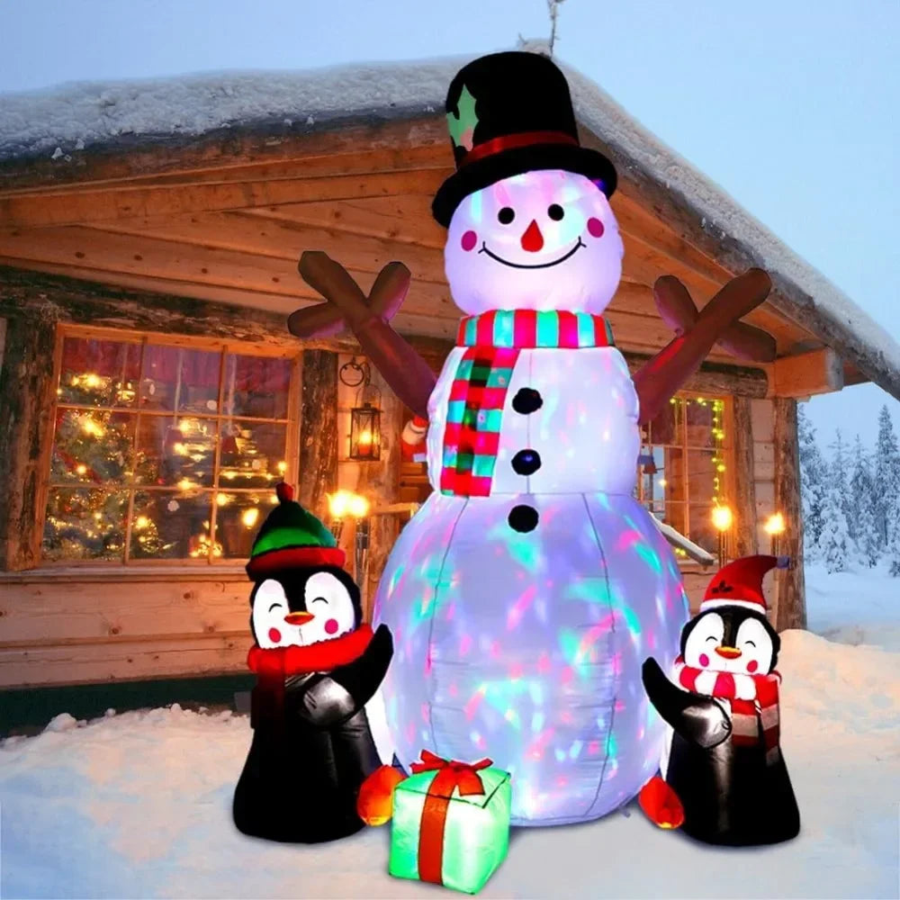 Christmas Inflatables 6ft  Christmas Decorations Outdoor Snowman Penguin Blow Up Yard Decorations with Christmas Inflatables