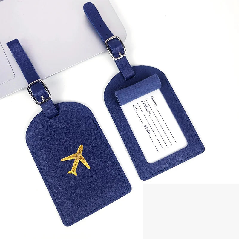 Portable  PU Leather Luggage Tag