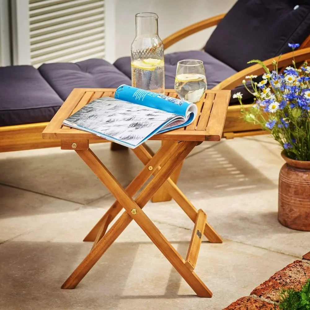 Outdoor Folding Side Table 18x18“ for Patio