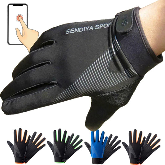 Motorcycle Bicycle Full Finger Touch Screen Ability Gloves