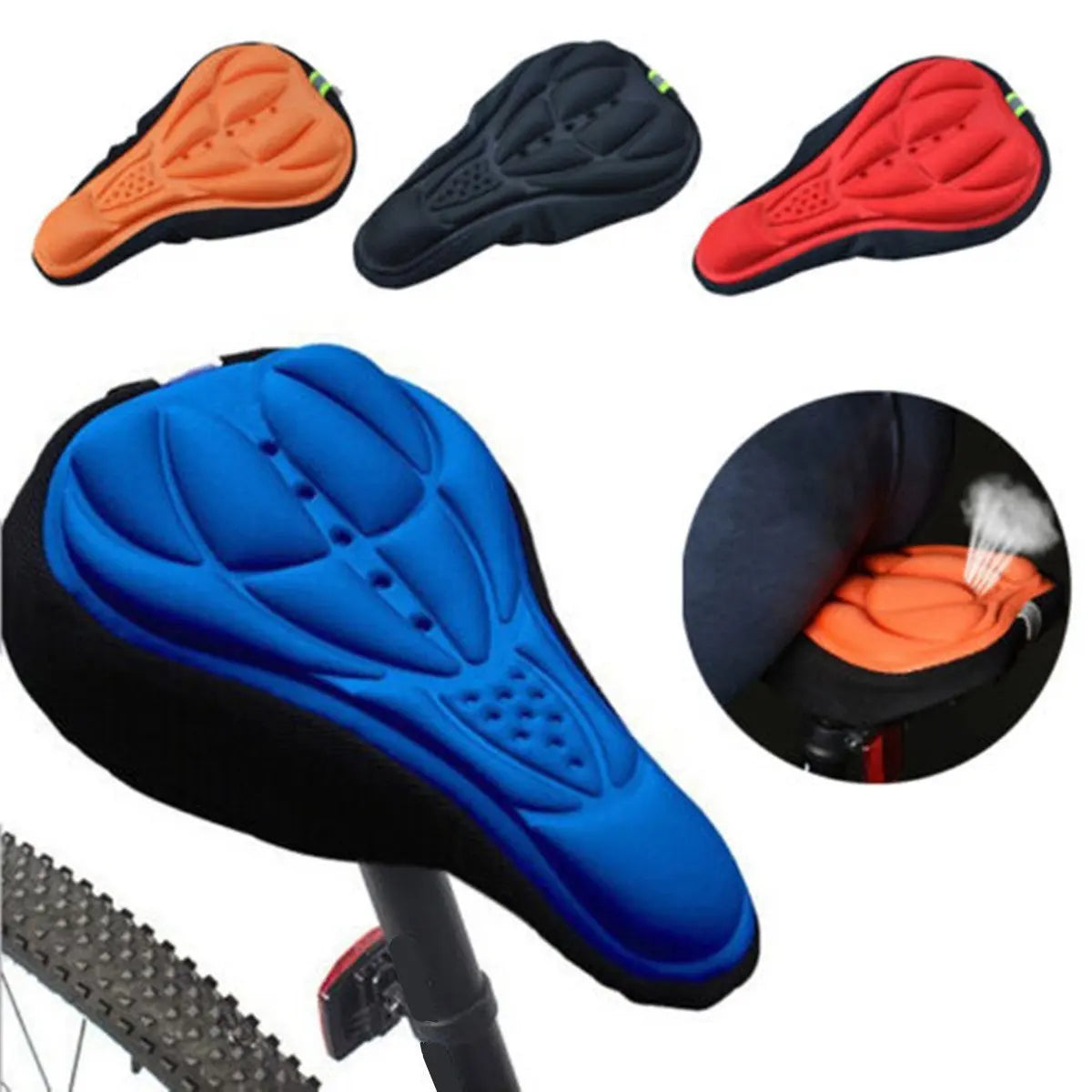 New 3D Saddle Seat Cover - Soft Bike Seat Cushion