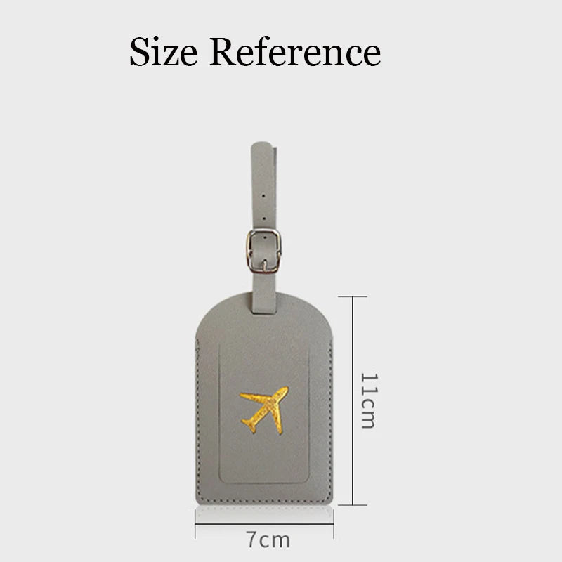 Portable  PU Leather Luggage Tag