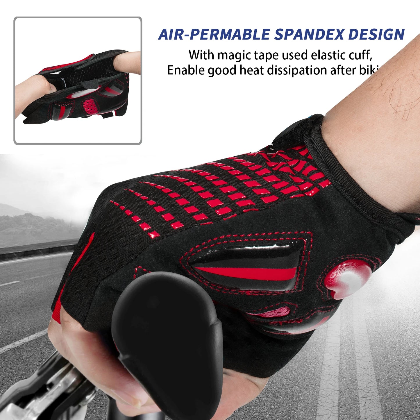 MOREOK Breathable Bike Gloves 5