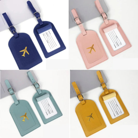 Portable  PU Leather Luggage Tag