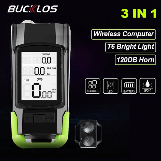 Multifunctional Bike Light Lamp Speedometer